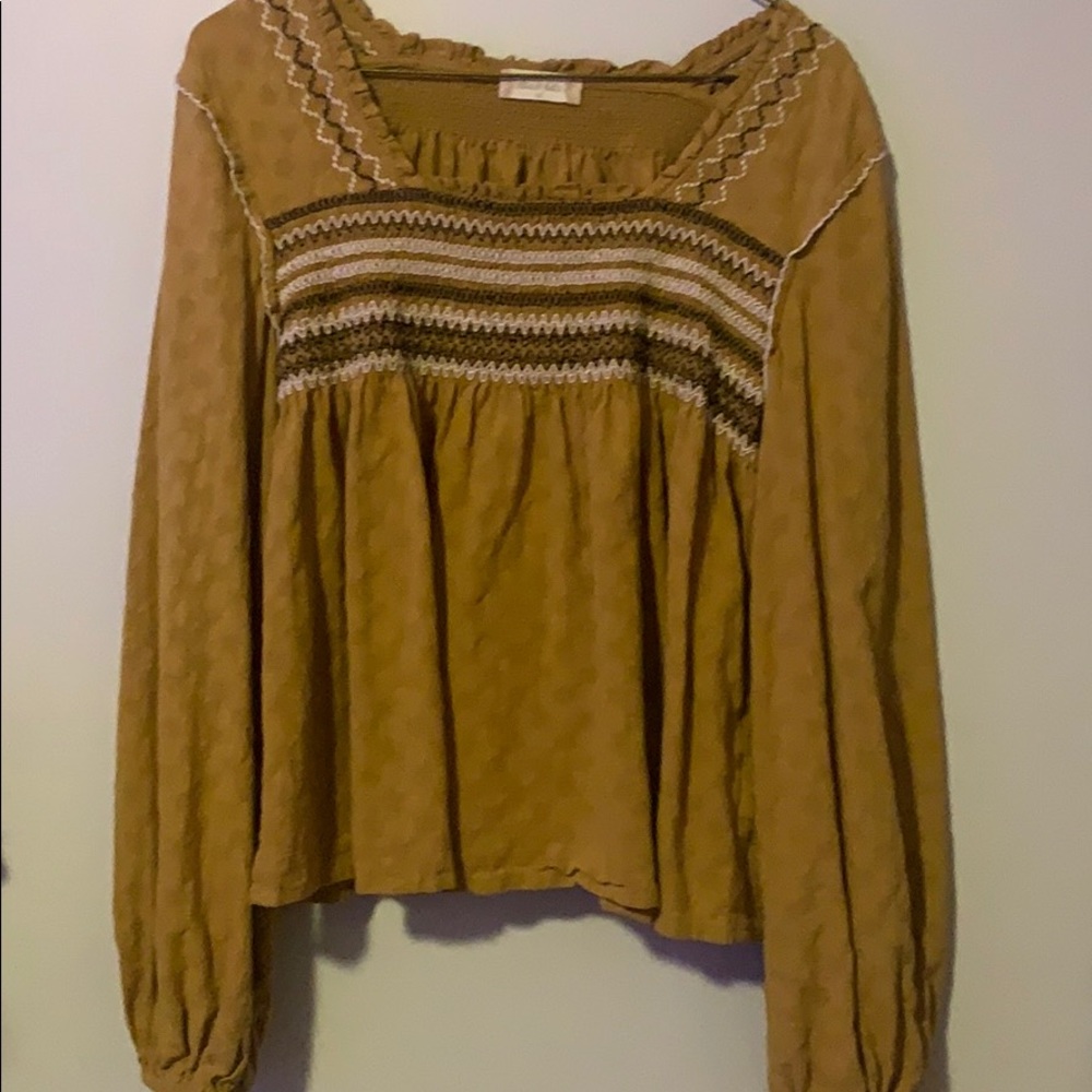 Yellow blouse
